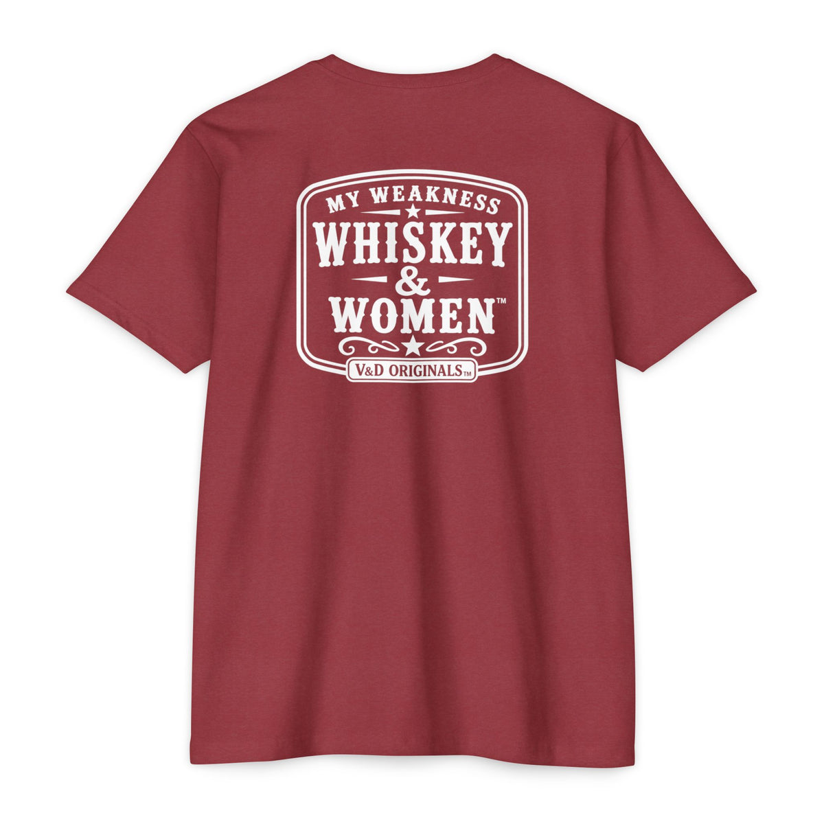 Whiskey & Women Graphic T-Shirt — 'My Weakness: Whiskey & Women' Vintage Tee