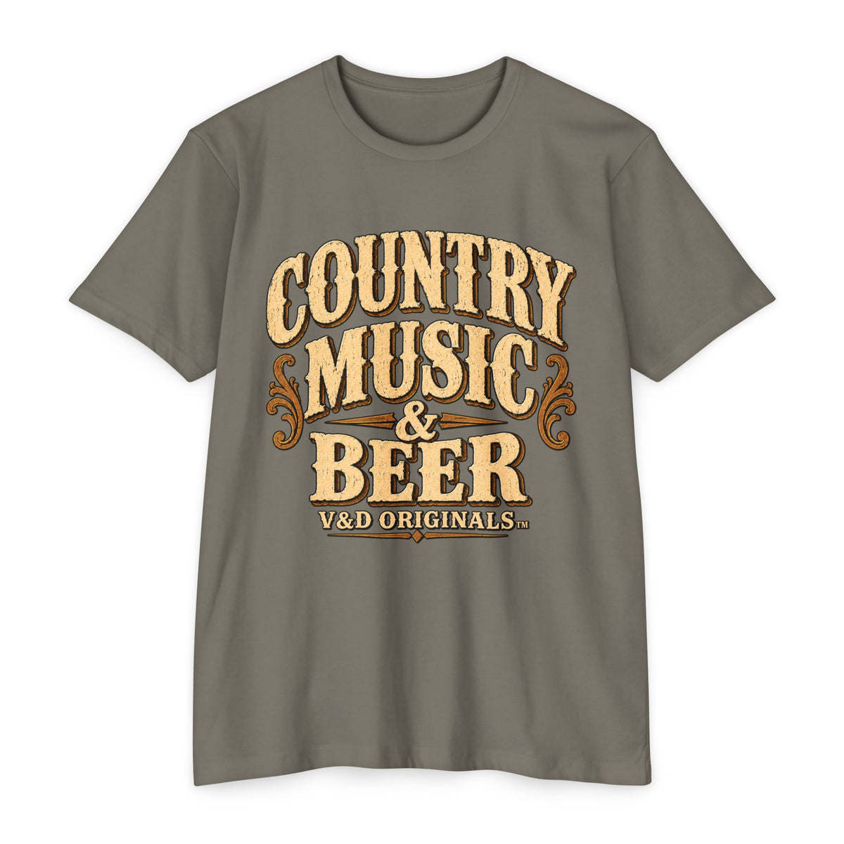 Country Music & Beer T-Shirt — Vintage Western Graphic Tee for Fans