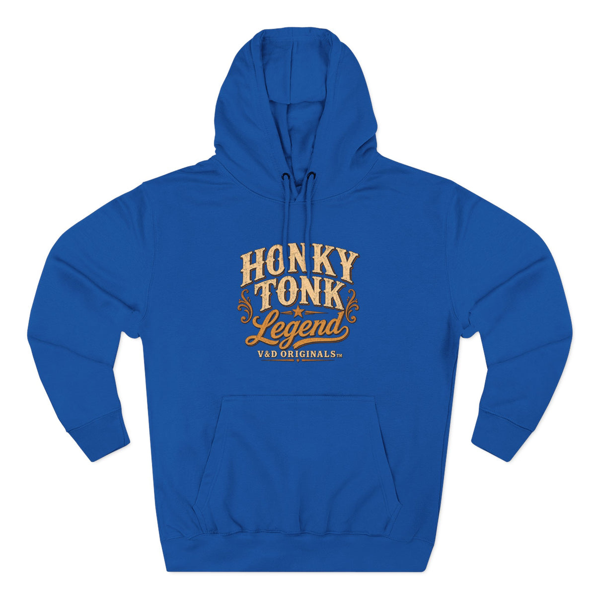 Hoodie — "Honky Tonk Legend" Vintage Western Music Fleece Hoodie