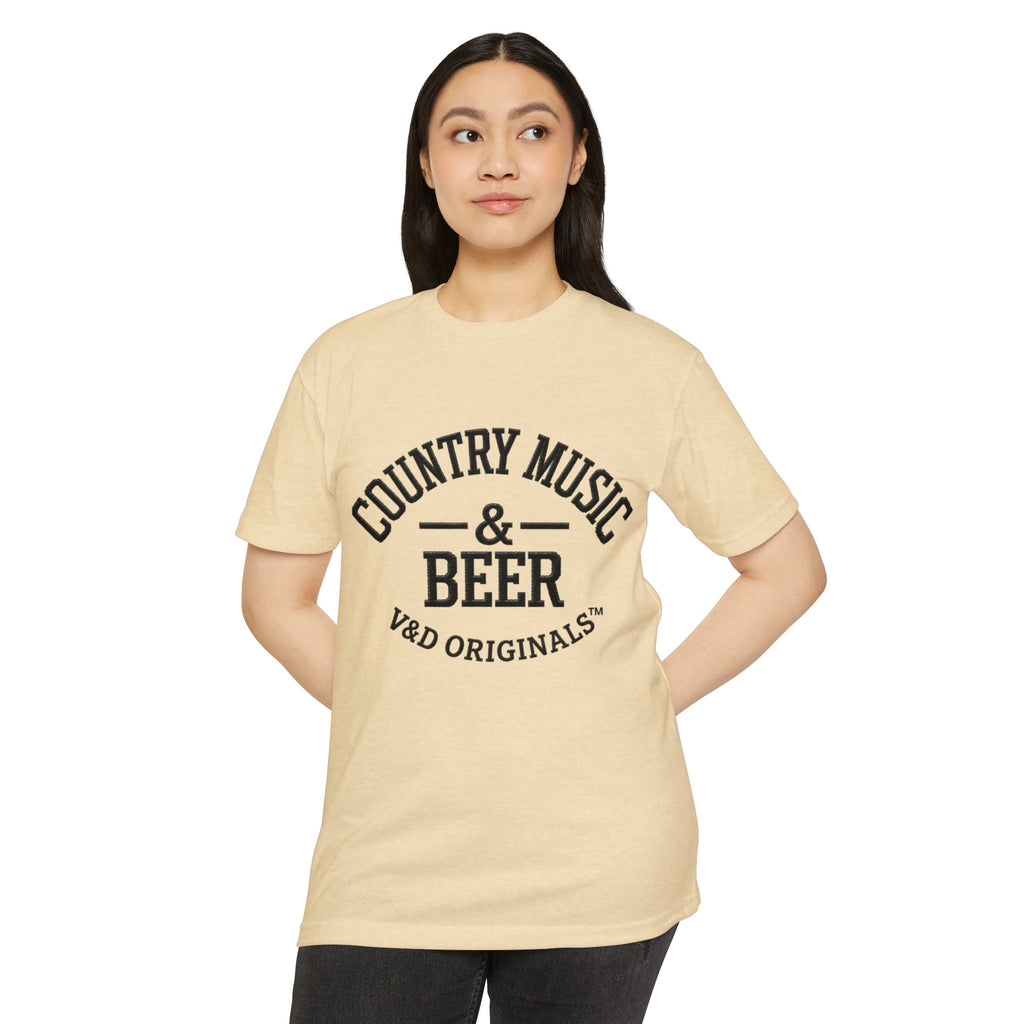 Country Music & Beer T-Shirt — Retro Southern Band Tee