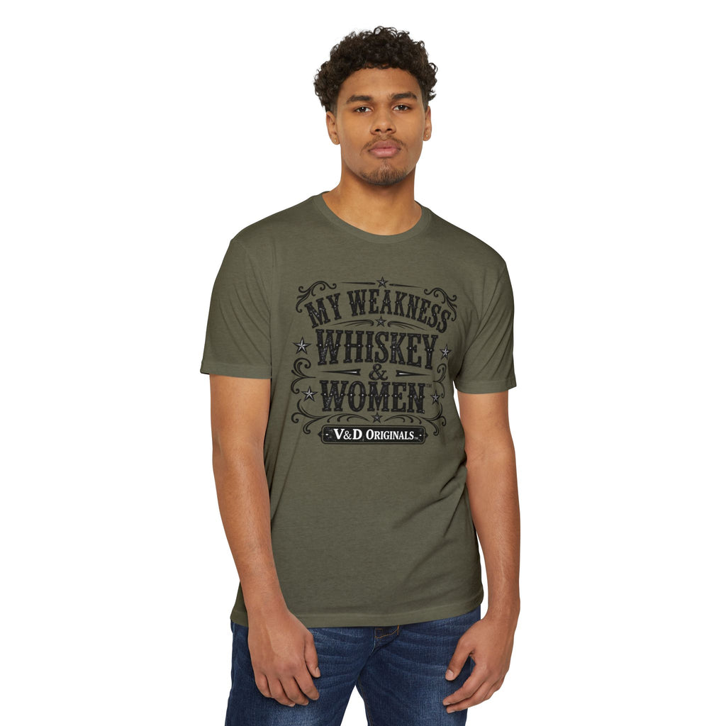 Whiskey & Women Graphic T-Shirt — Vintage Western Bar Tee