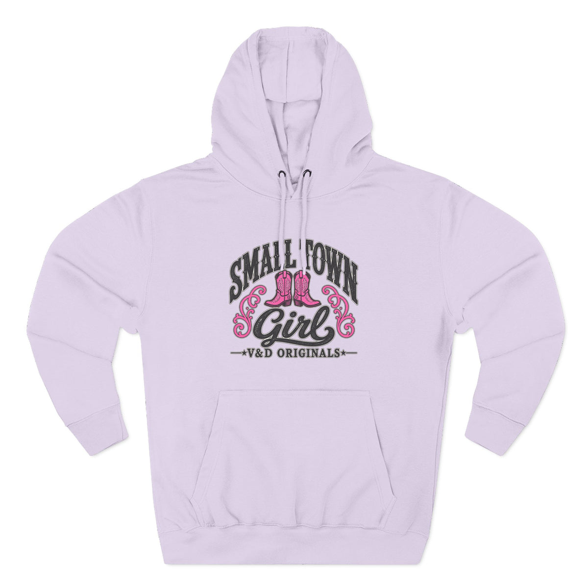 Small Town Girl - Pink Boots Pullover Hoodie