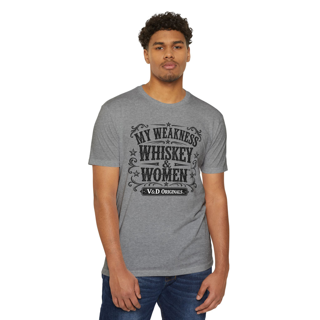 Whiskey & Women Graphic T-Shirt — Vintage Western Bar Tee