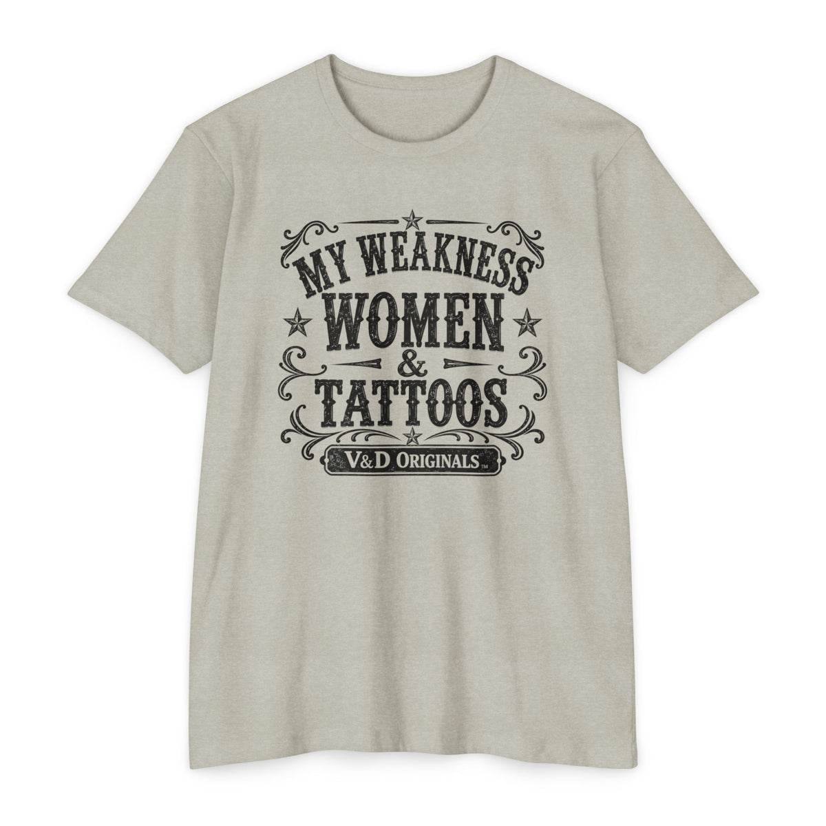 Women & Tattoos Graphic T-Shirt — 'My Weakness Women & Tattoos' Vintage Tee