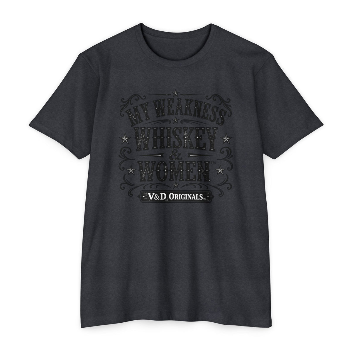 Whiskey & Women Graphic T-Shirt — Vintage Western Bar Tee