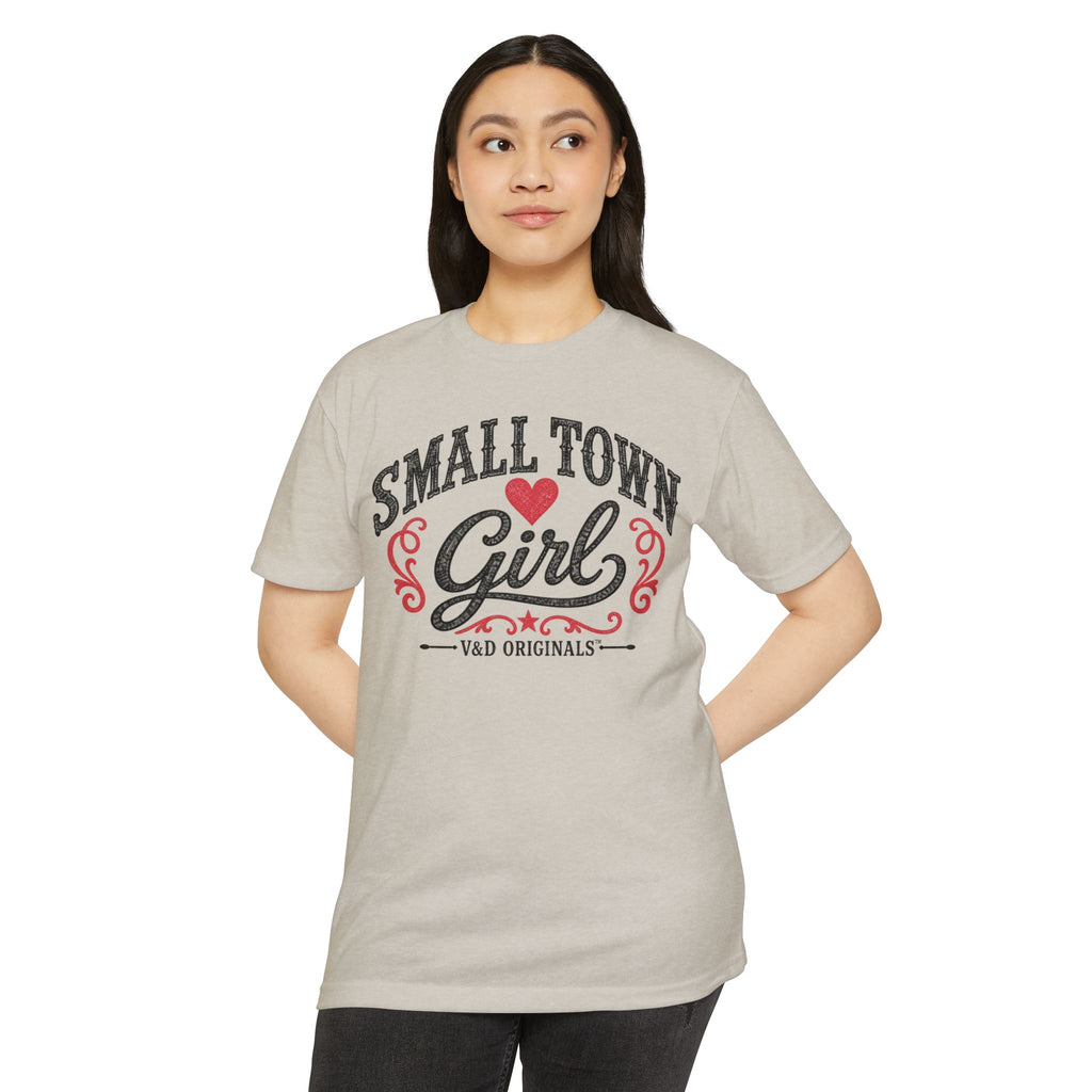 Small Town Girl T-Shirt — Retro Heart Country Graphic Tee