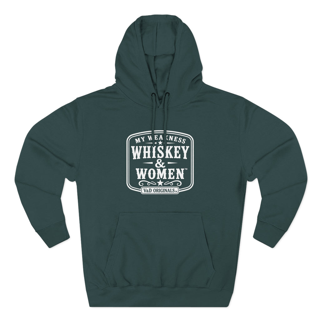 Whiskey & Women Three-Panel Fleece Hoodie