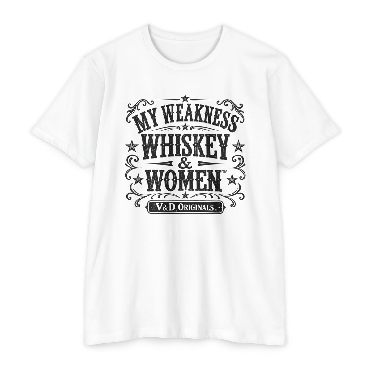 Whiskey & Women Graphic T-Shirt — Vintage Western Bar Tee