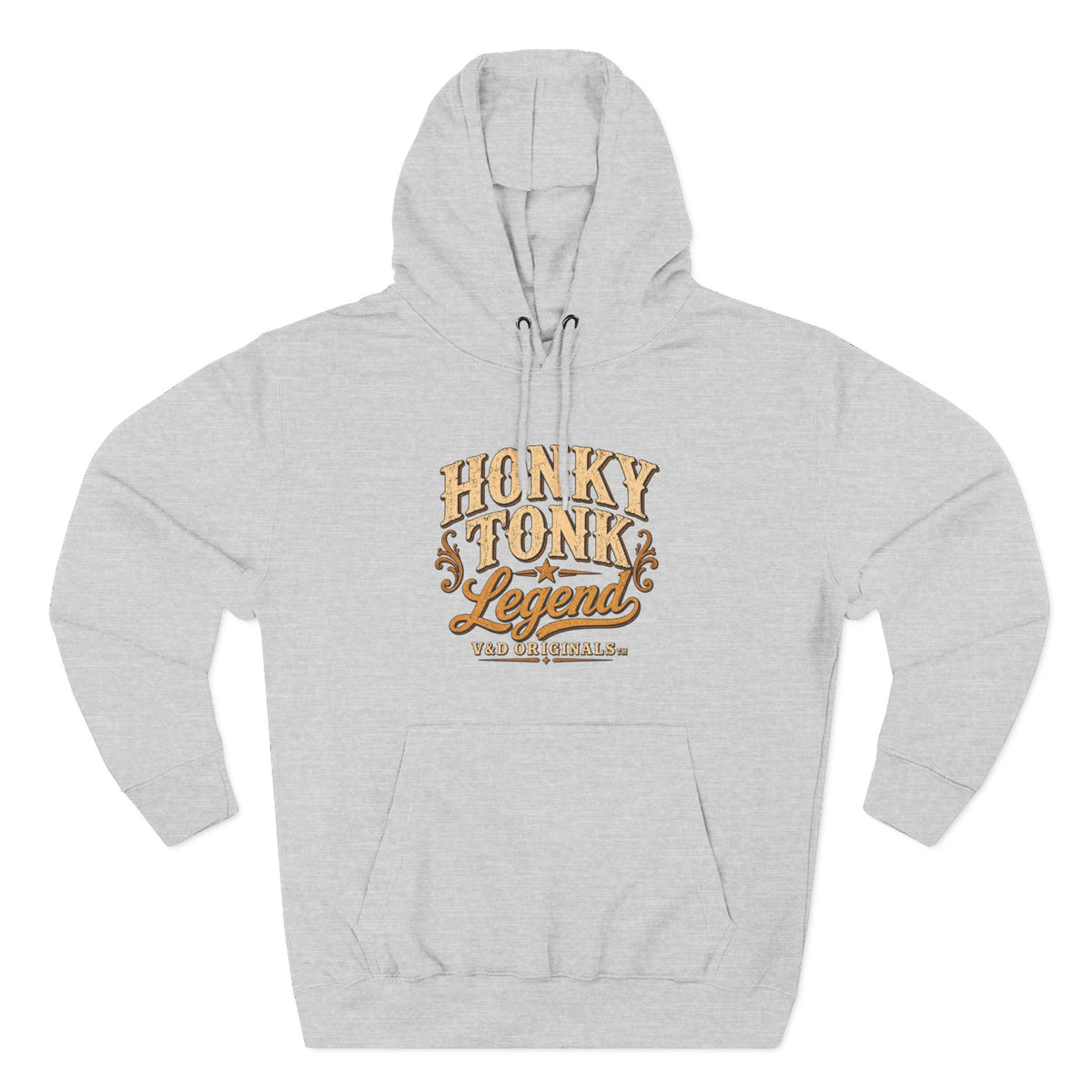 Hoodie — "Honky Tonk Legend" Vintage Western Music Fleece Hoodie