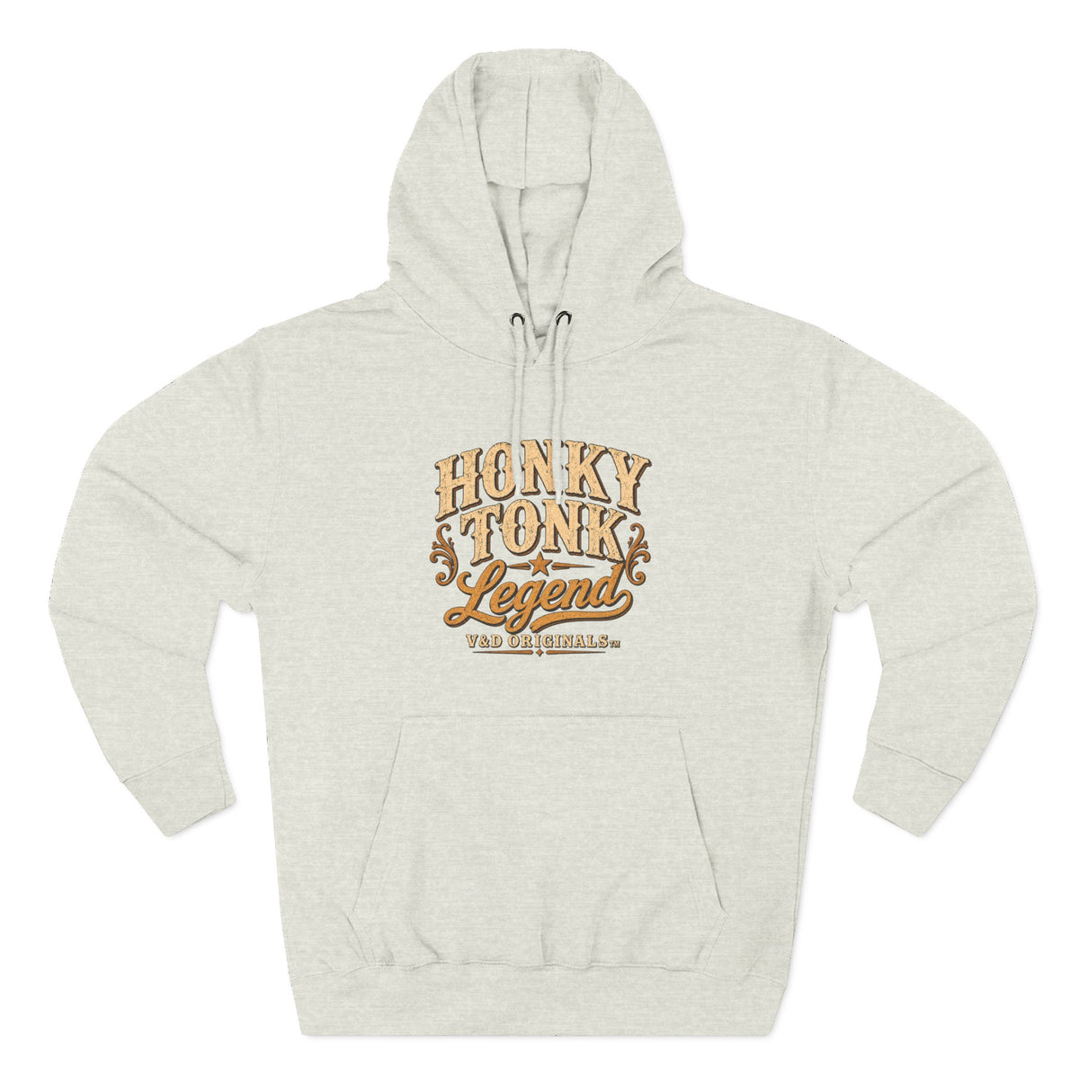 Hoodie — "Honky Tonk Legend" Vintage Western Music Fleece Hoodie