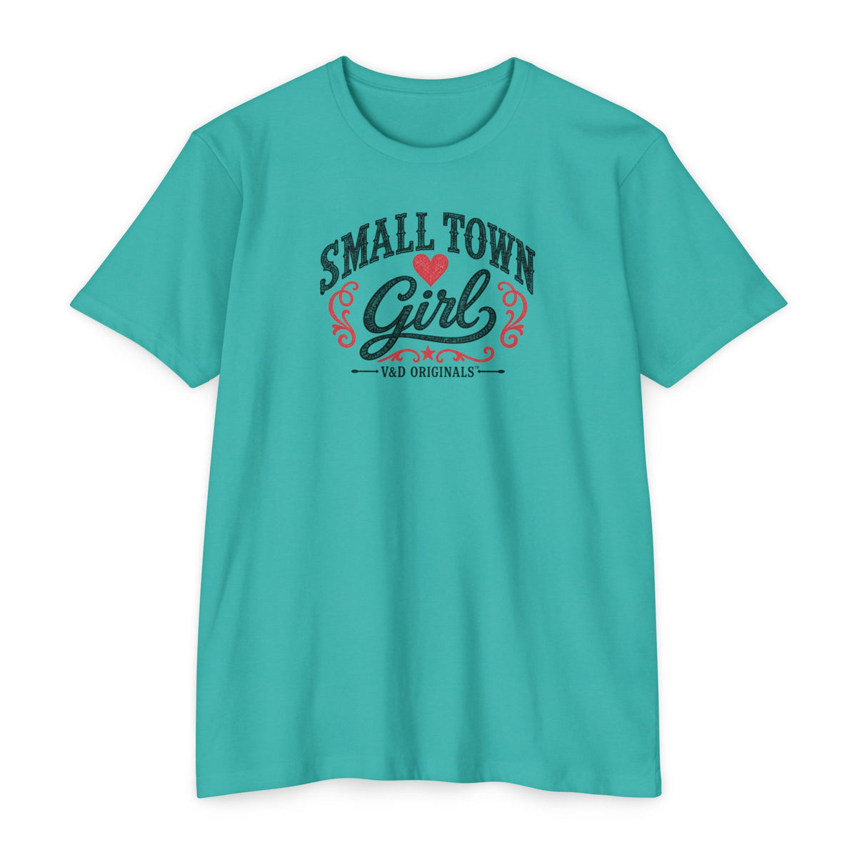 Small Town Girl T-Shirt — Retro Heart Country Graphic Tee