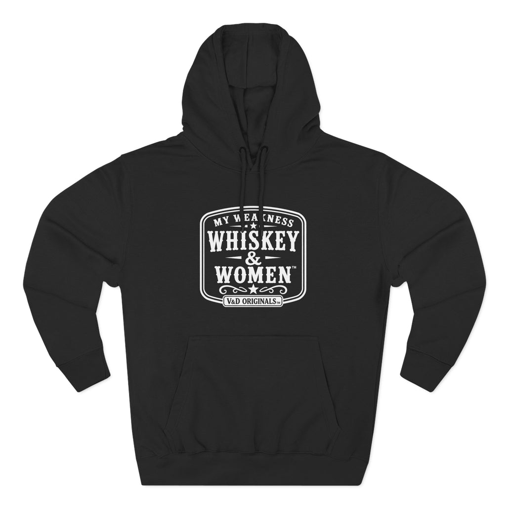 Whiskey & Women Three-Panel Fleece Hoodie