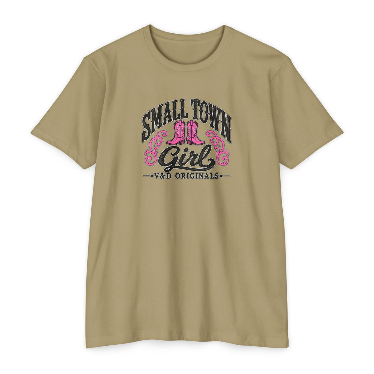 Small Town Girl T-Shirt — Pink Boots