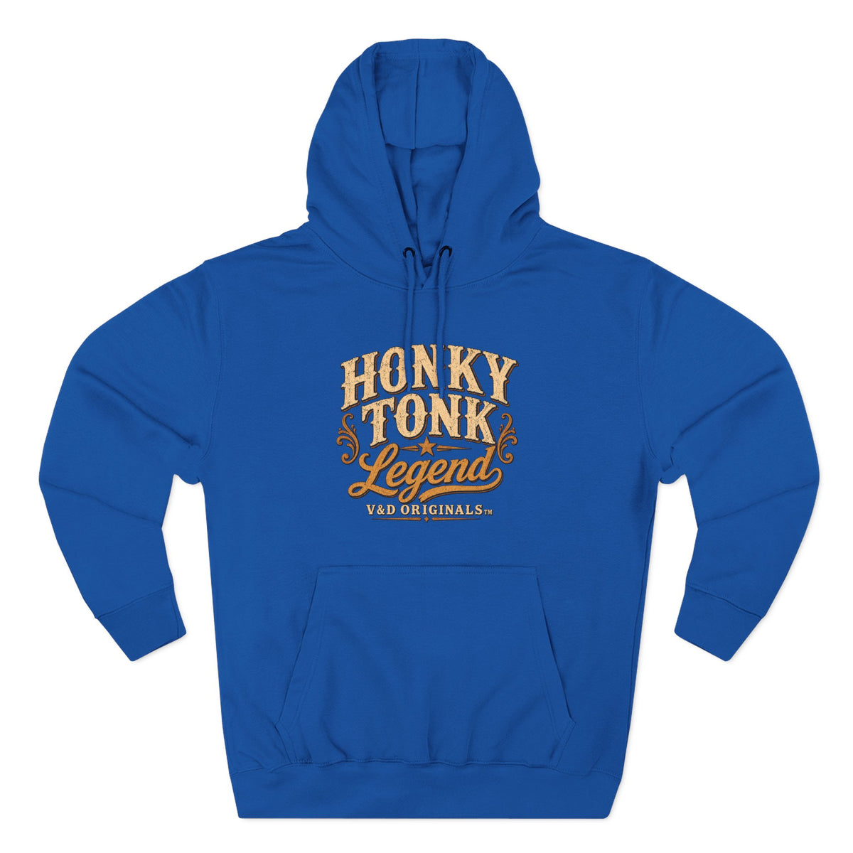 Hoodie - "Honky Tonk Legend" Vintage Western Fleece Hoodie