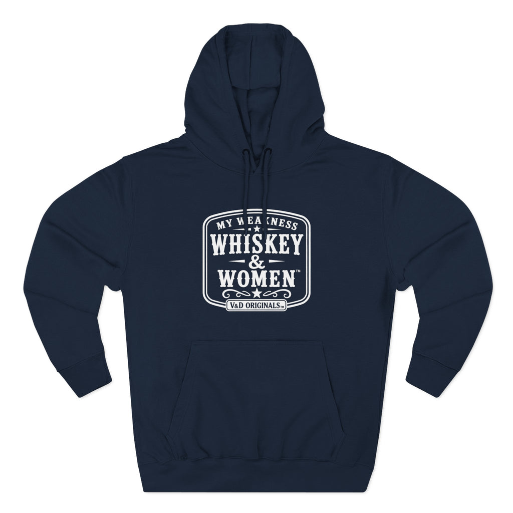 Whiskey & Women Three-Panel Fleece Hoodie