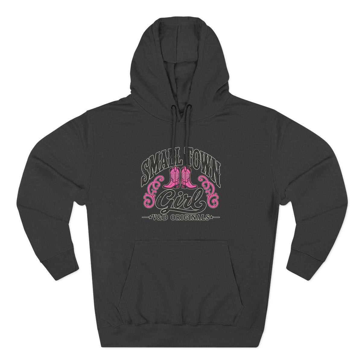 Small Town Girl - Pink Boots Pullover Hoodie