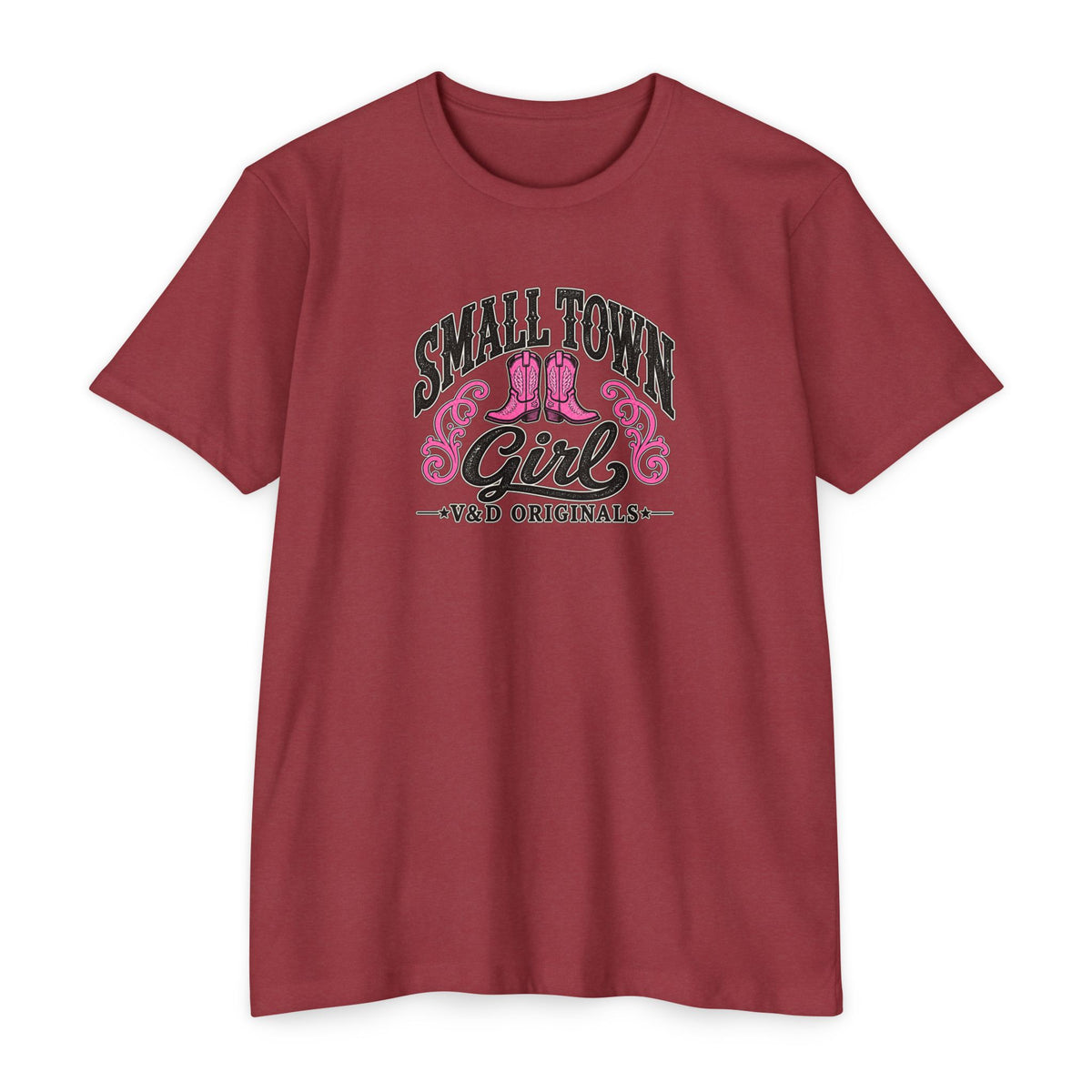 Small Town Girl T-Shirt — Pink Boots