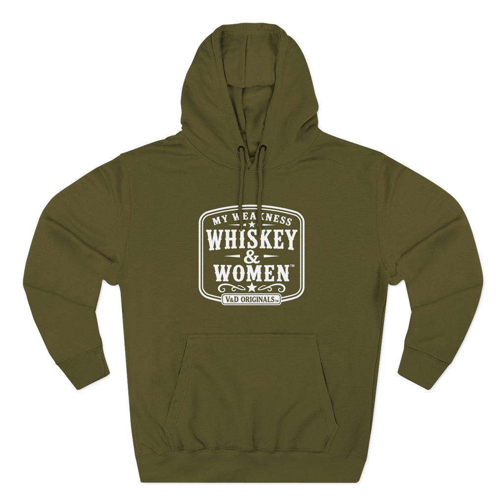 Whiskey & Women Three-Panel Fleece Hoodie
