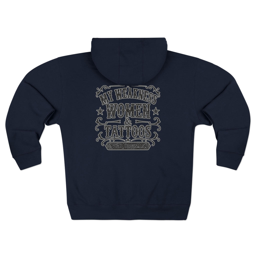 Women and Tattoos Unisex Zip Hoodie