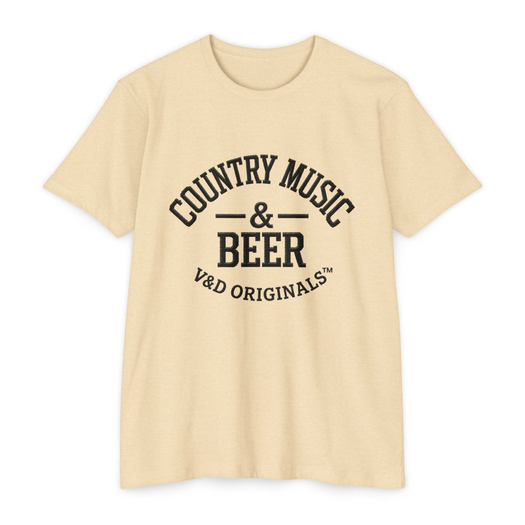 Country Music & Beer T-Shirt — Retro Southern Band Tee