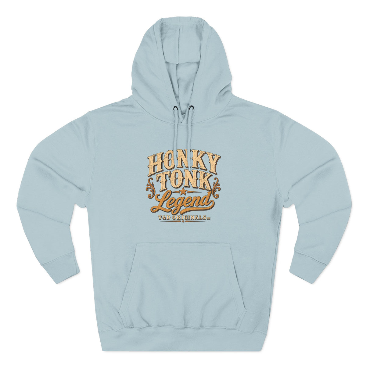 Hoodie — "Honky Tonk Legend" Vintage Western Music Fleece Hoodie