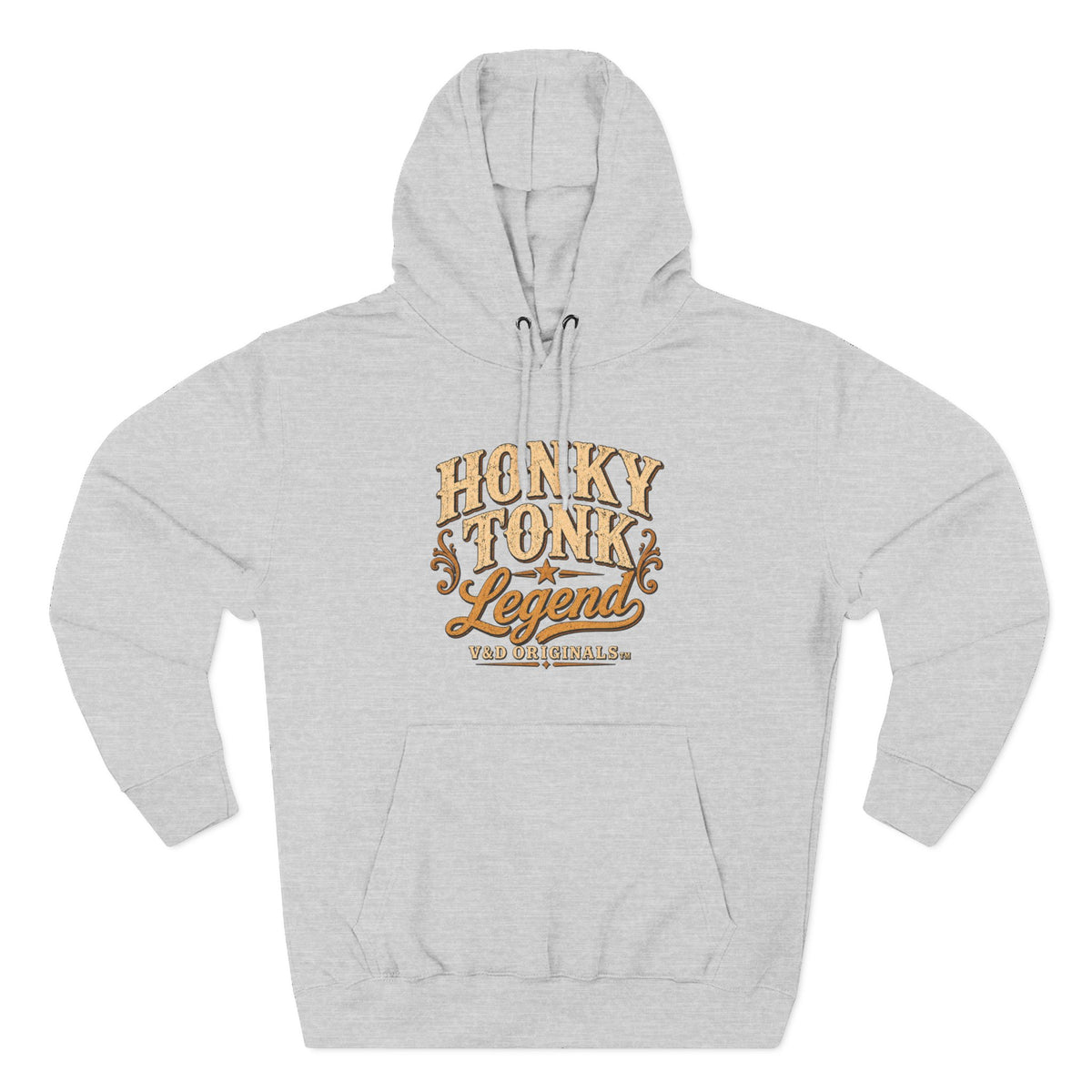 Hoodie - "Honky Tonk Legend" Vintage Western Fleece Hoodie