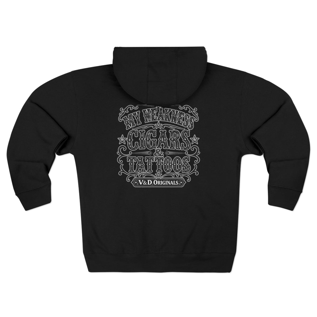 My Weakness Cigars & Tattoos Unisex Zip Hoodie