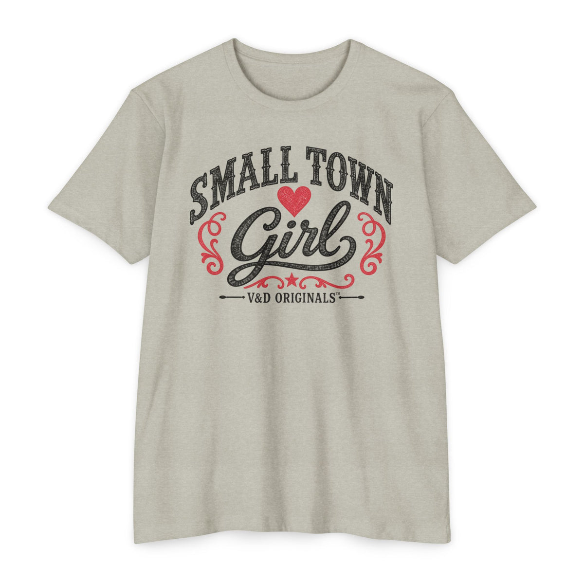 Small Town Girl T-Shirt — Retro Heart Country Graphic Tee