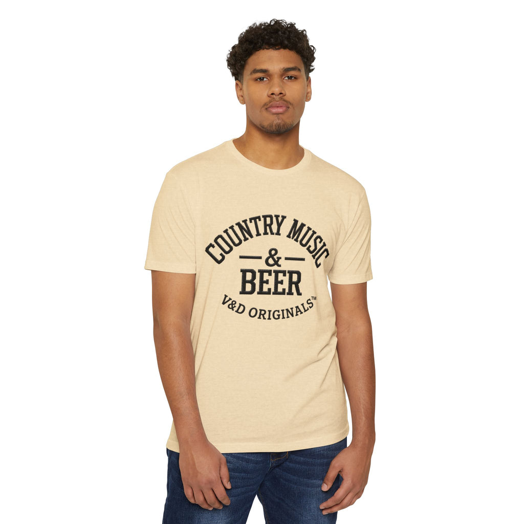 Country Music & Beer T-Shirt — Retro Southern Band Tee