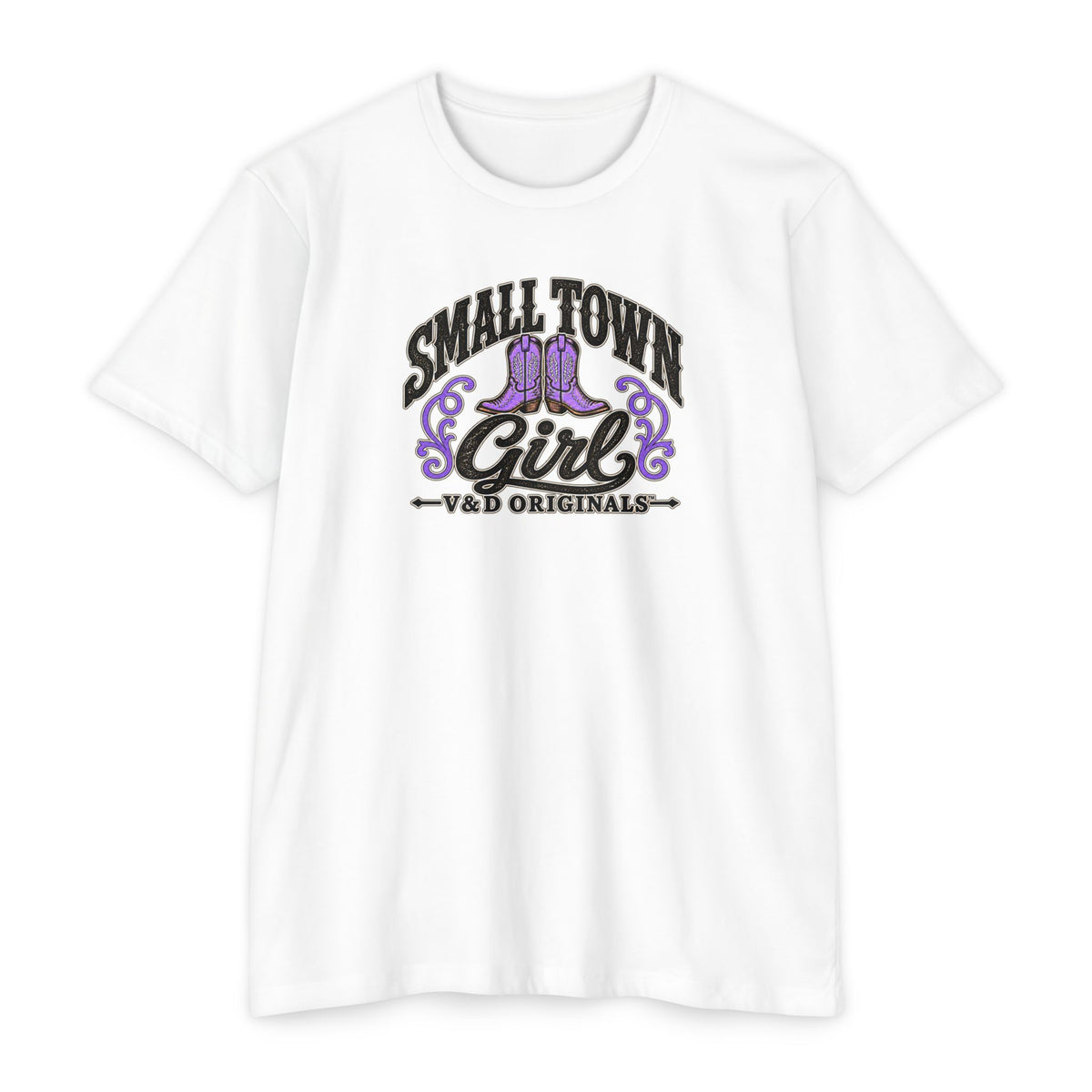 Small Town Girl T-Shirt — Purple Boots