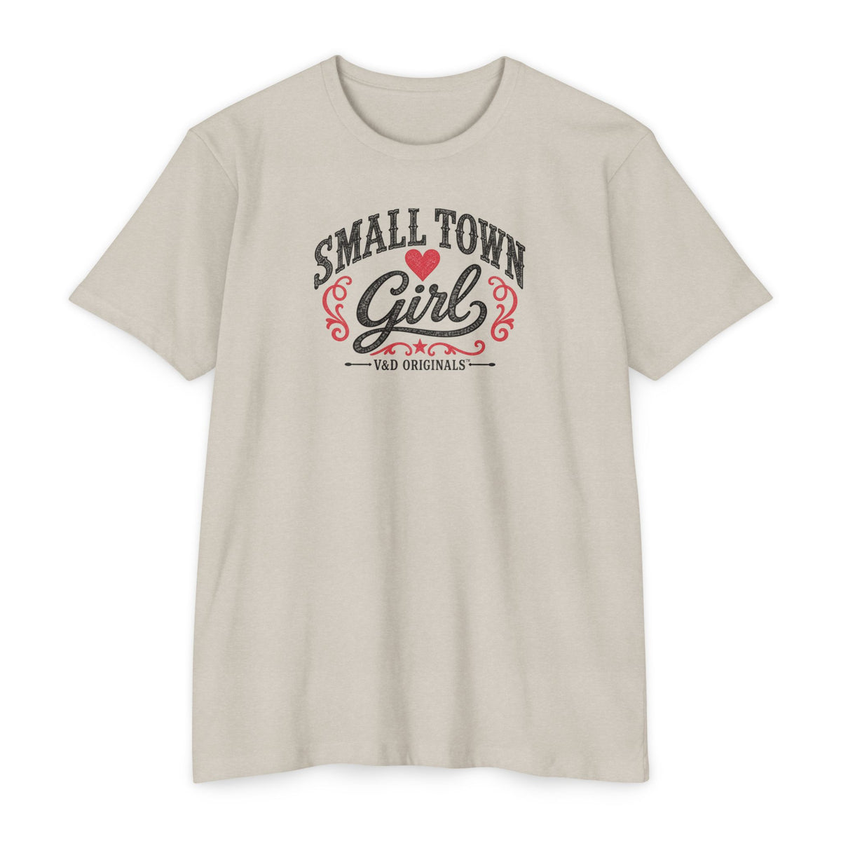 Small Town Girl T-Shirt — Retro Heart Country Graphic Tee