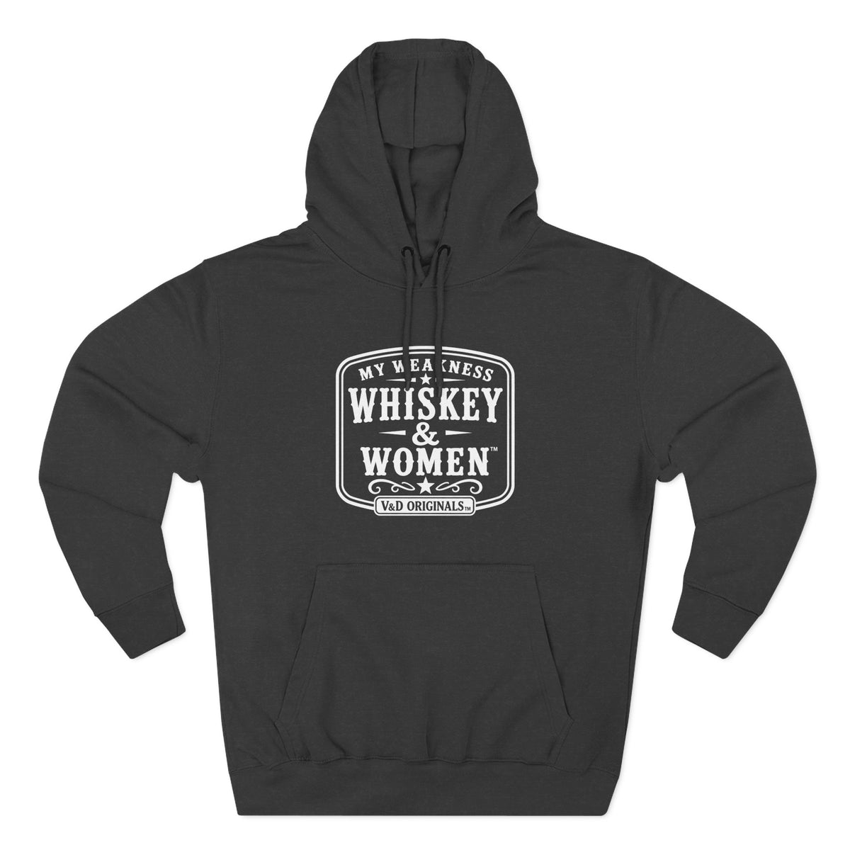 Whiskey & Women Three-Panel Fleece Hoodie