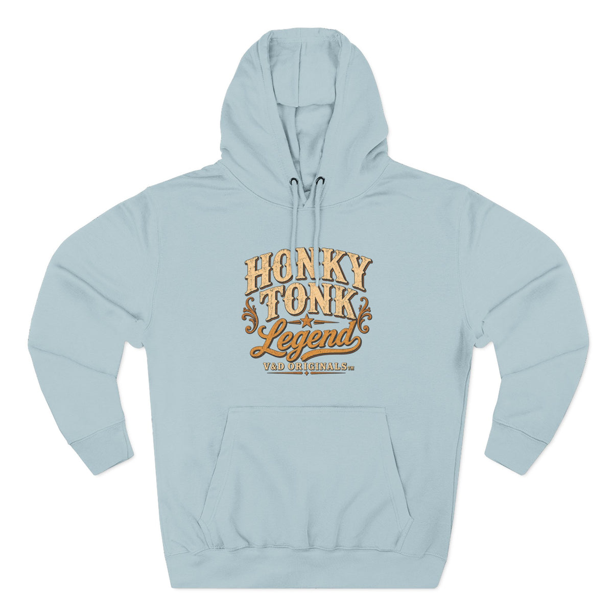 Hoodie - "Honky Tonk Legend" Vintage Western Fleece Hoodie