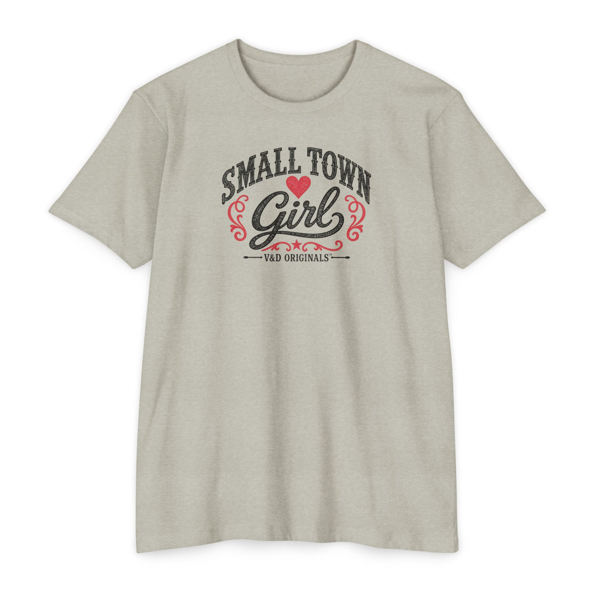 Small Town Girl T-Shirt — Retro Heart Country Graphic Tee