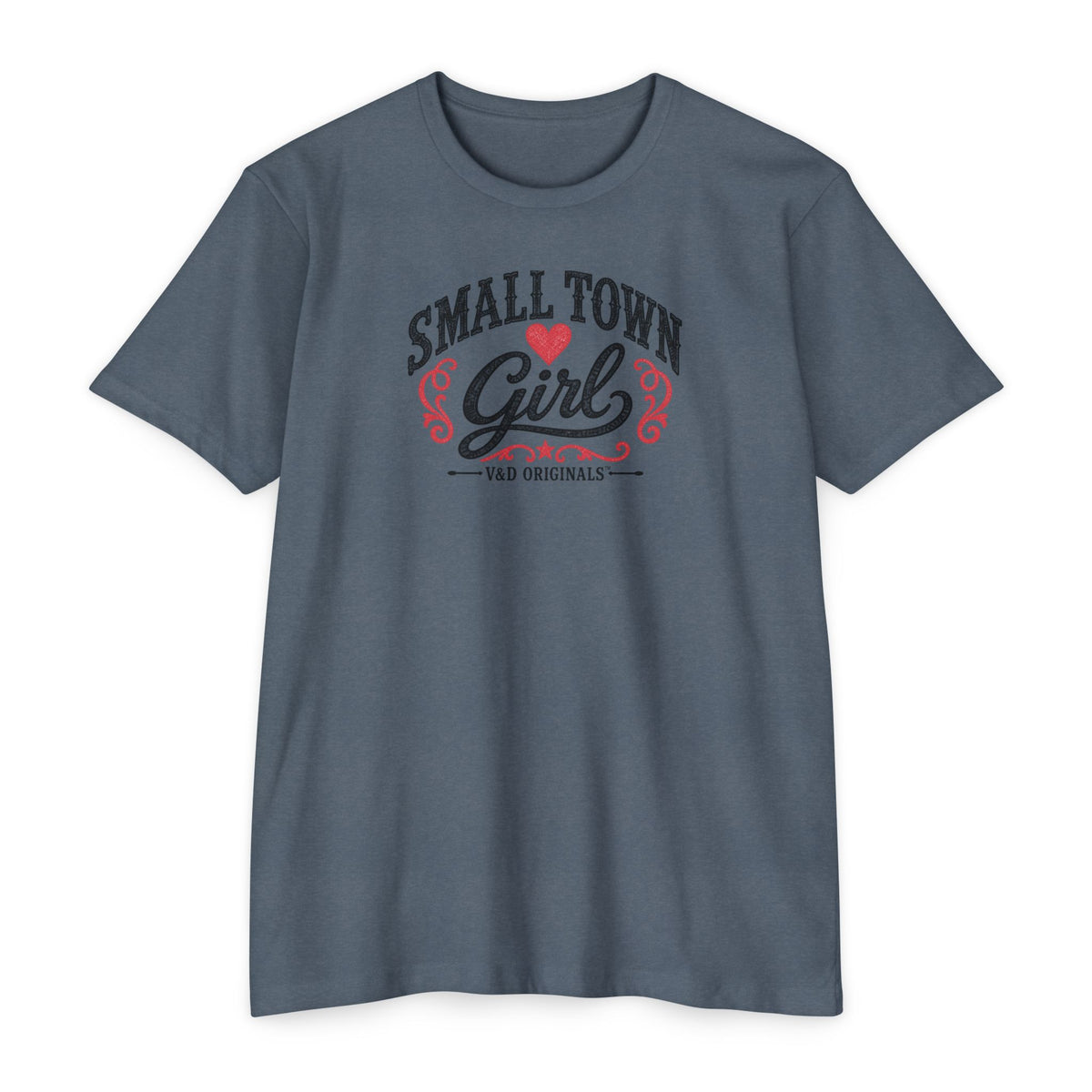 Small Town Girl T-Shirt — Retro Heart Country Graphic Tee
