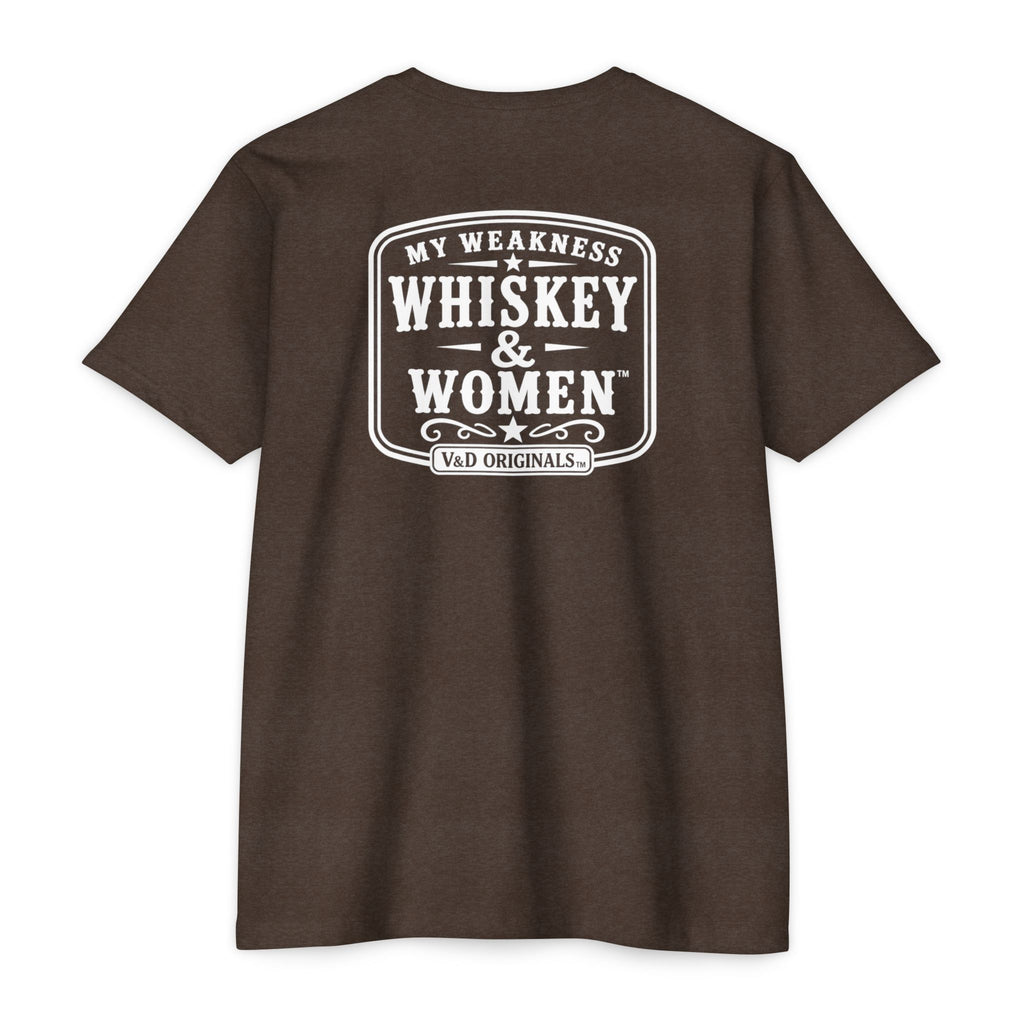 Whiskey & Women Graphic T-Shirt — 'My Weakness: Whiskey & Women' Vintage Tee