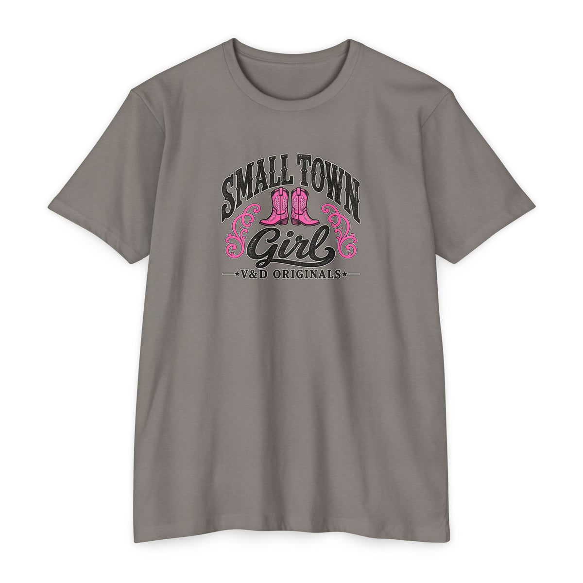 Small Town Girl T-Shirt — Pink Boots