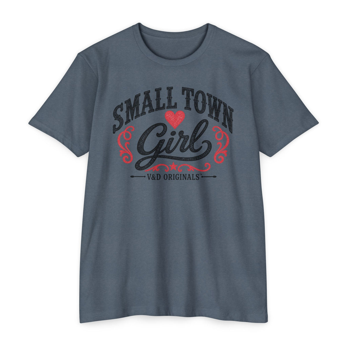 Small Town Girl T-Shirt — Retro Heart Country Graphic Tee