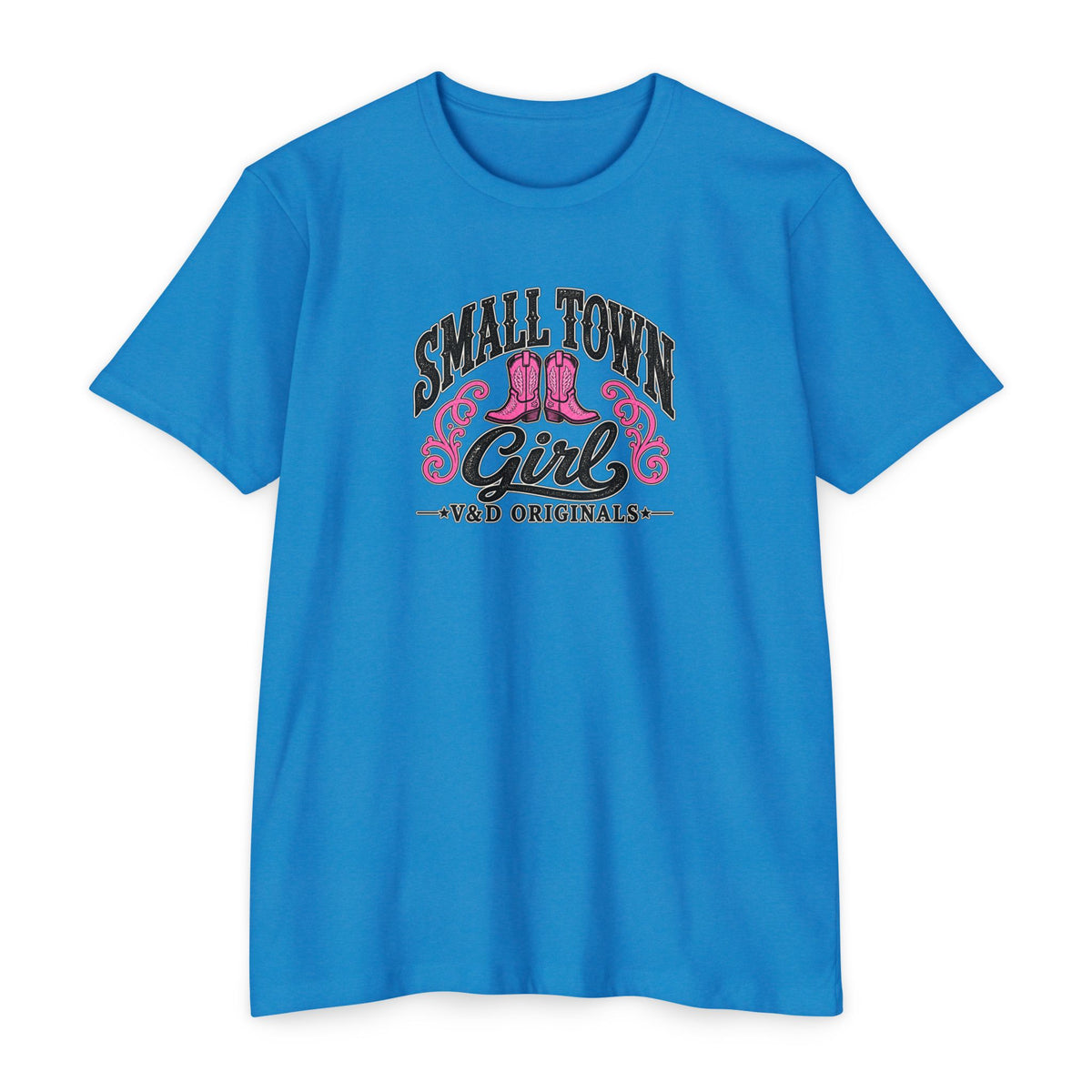 Small Town Girl T-Shirt — Pink Boots