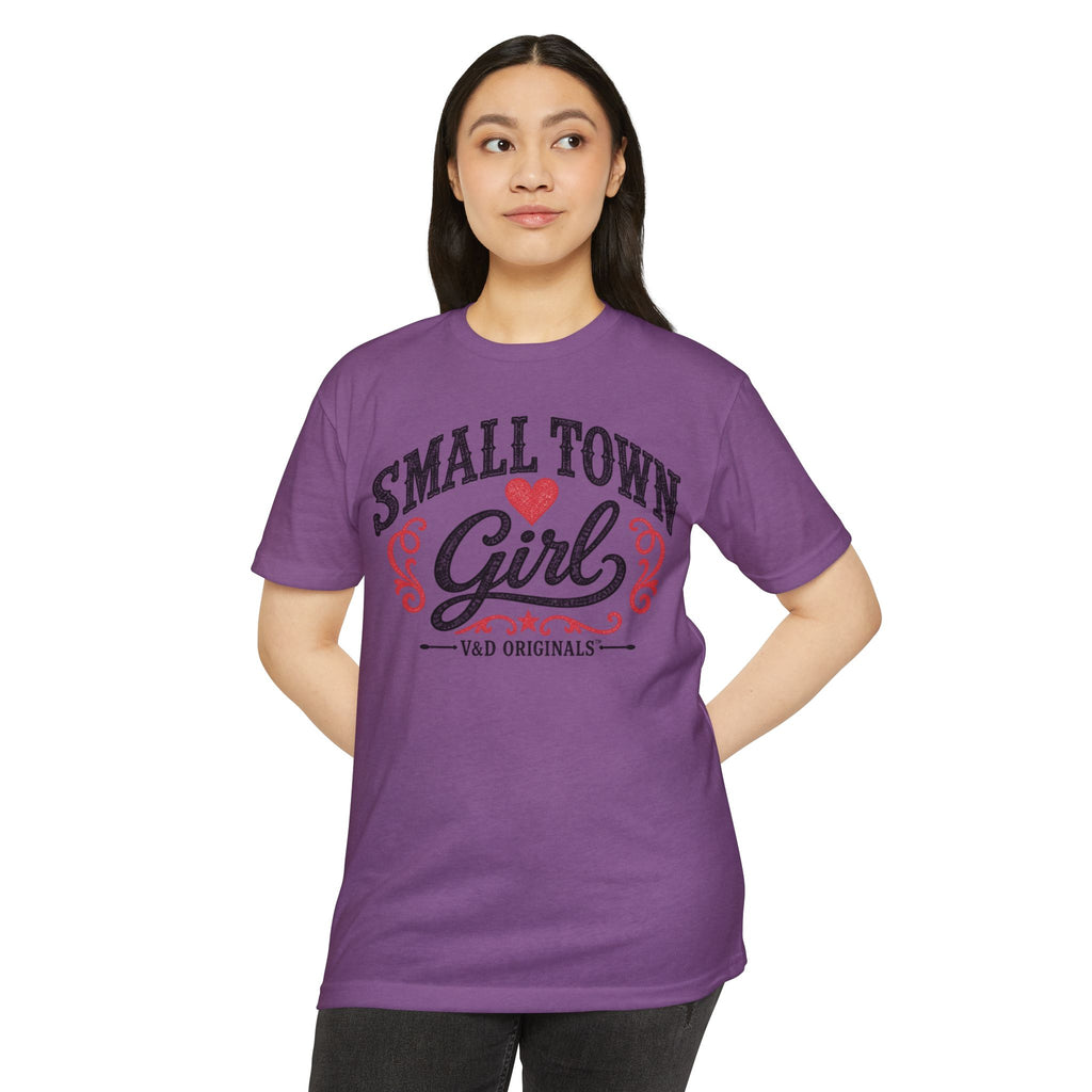 Small Town Girl T-Shirt — Retro Heart Country Graphic Tee