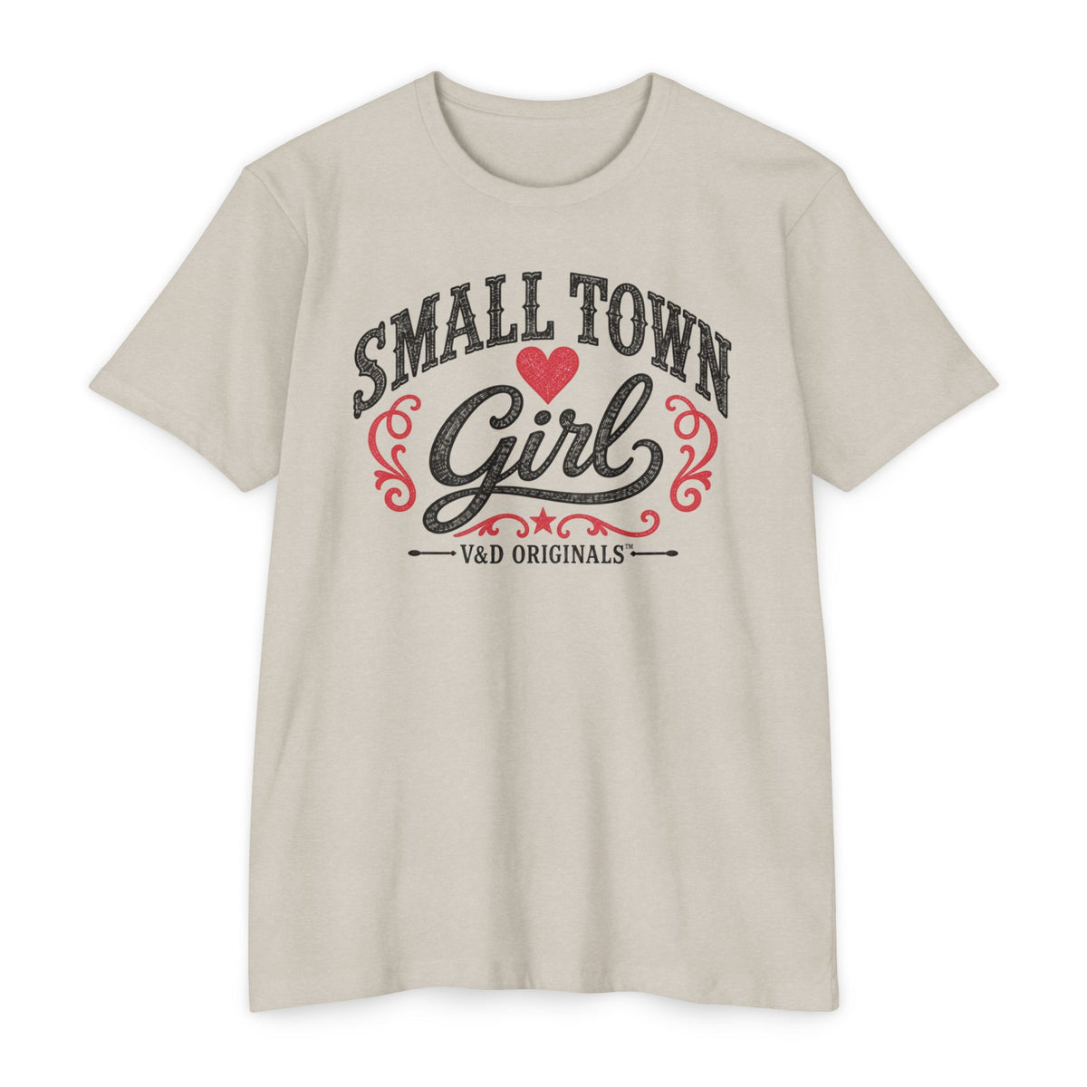 Small Town Girl T-Shirt — Retro Heart Country Graphic Tee