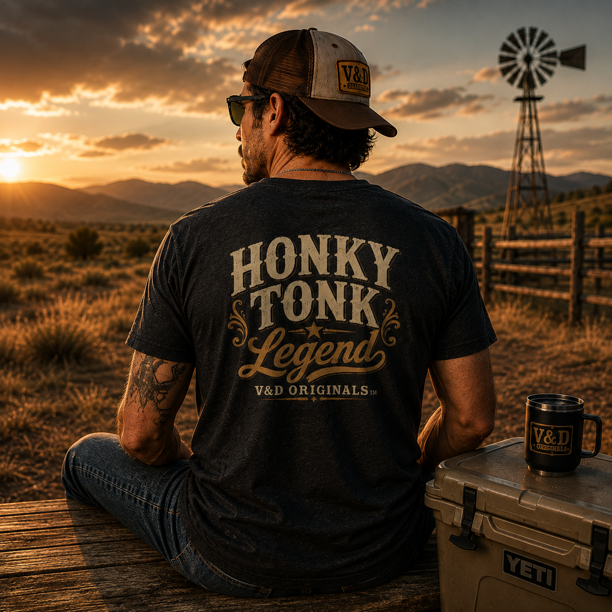 Honky Tonk Legend Graphic T-Shirt