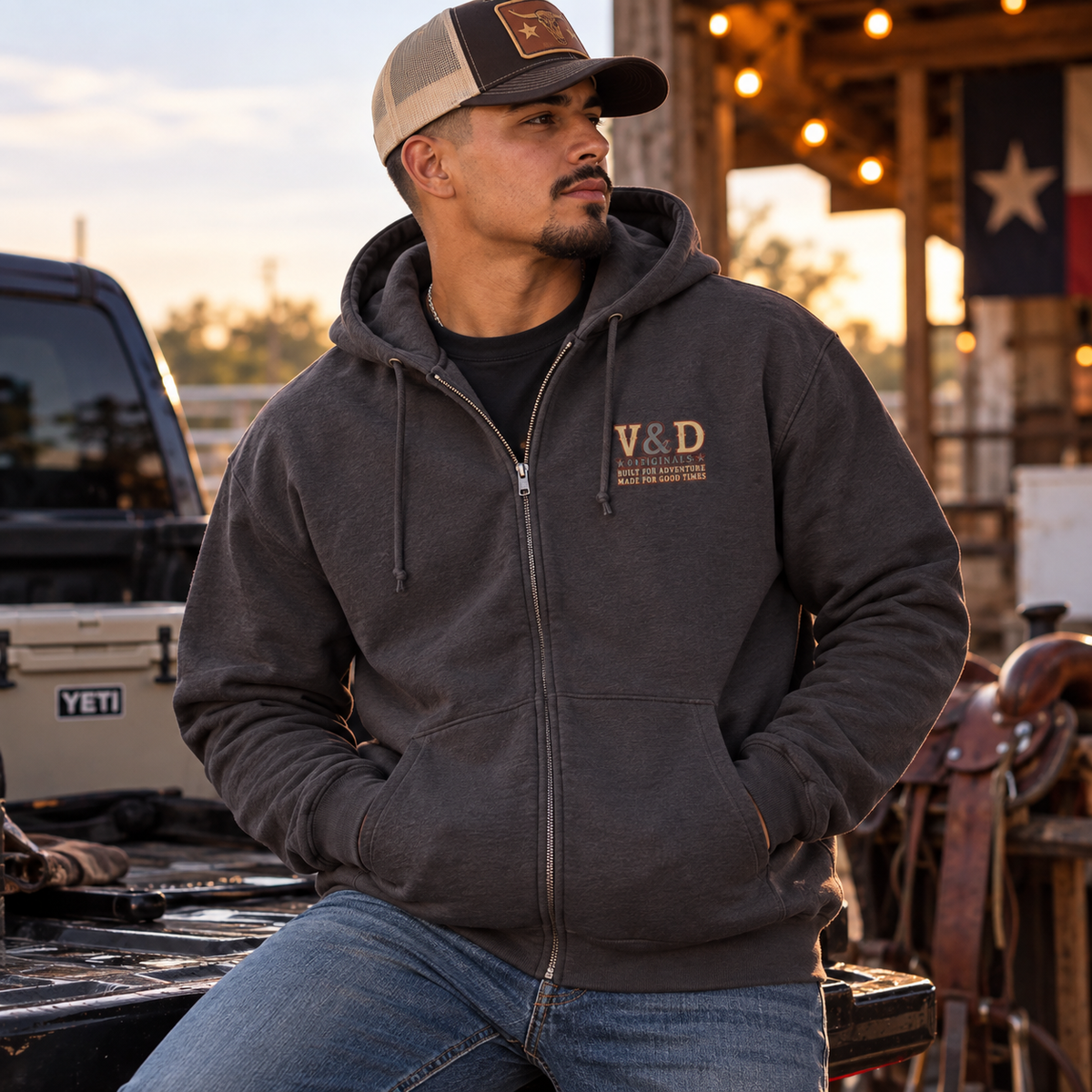 Bourbon & Bad Decisions Zip Hoodie