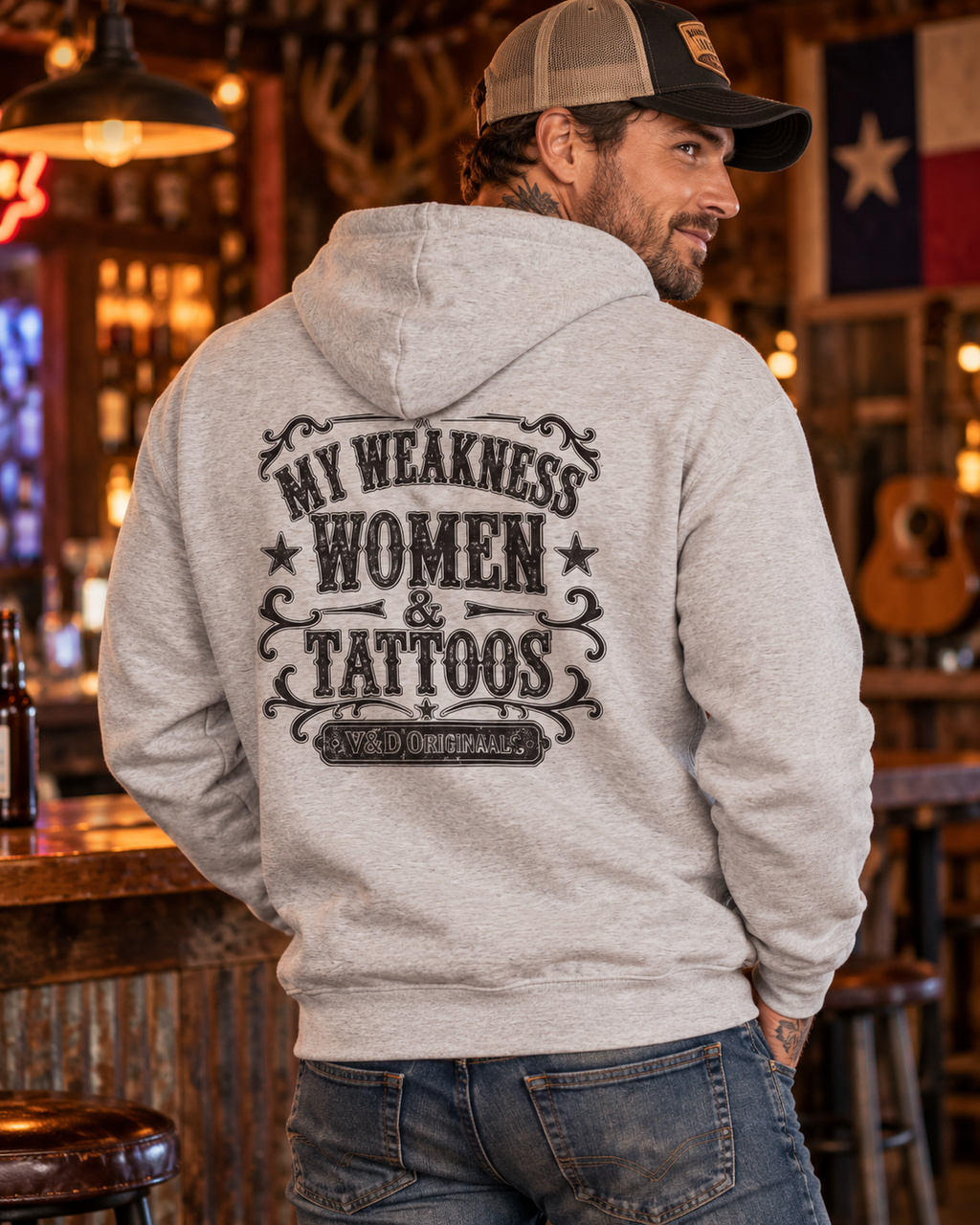Women and Tattoos Unisex Zip Hoodie