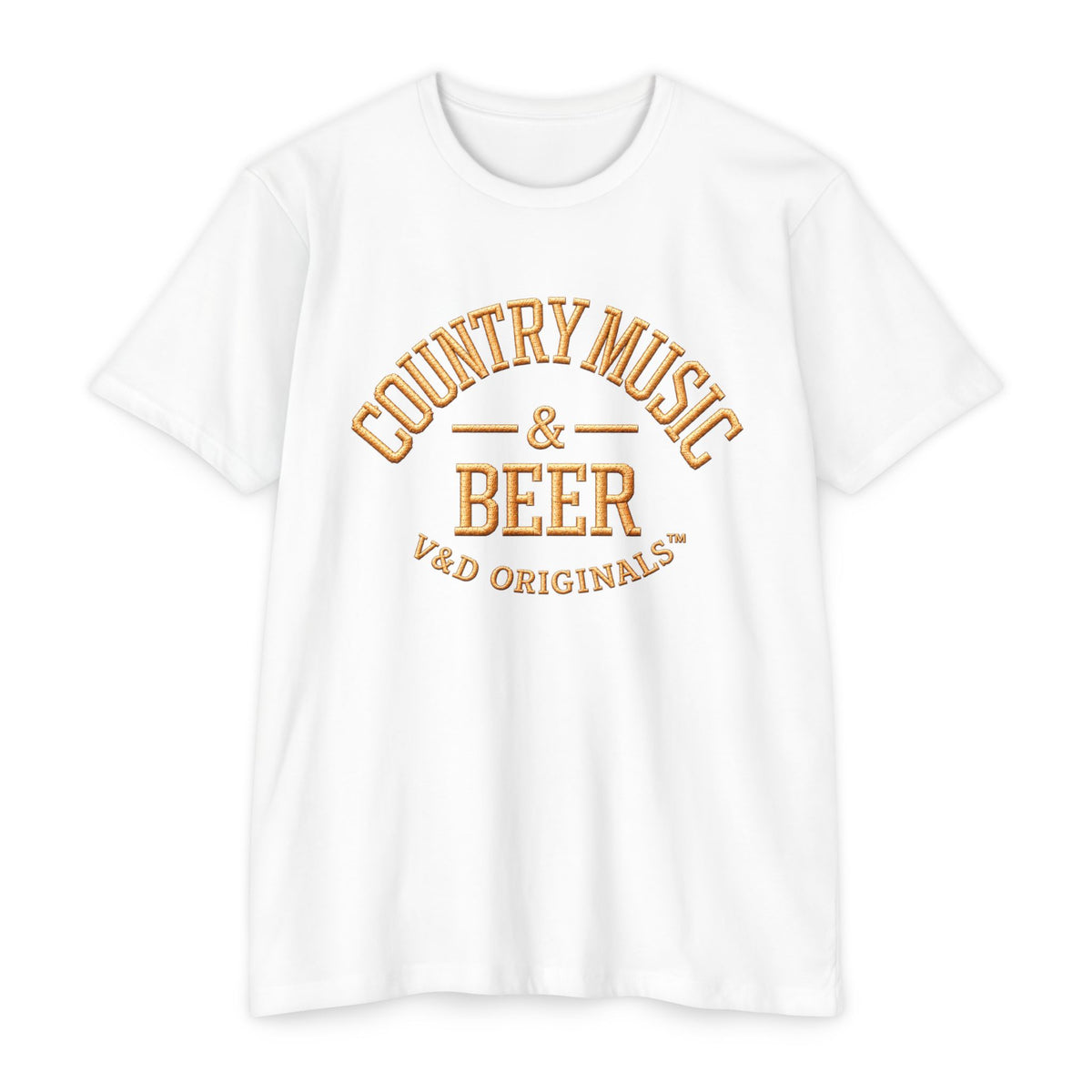 Country Music & Beer T-Shirt — Vintage Rustic Graphic Tee for Music Lovers