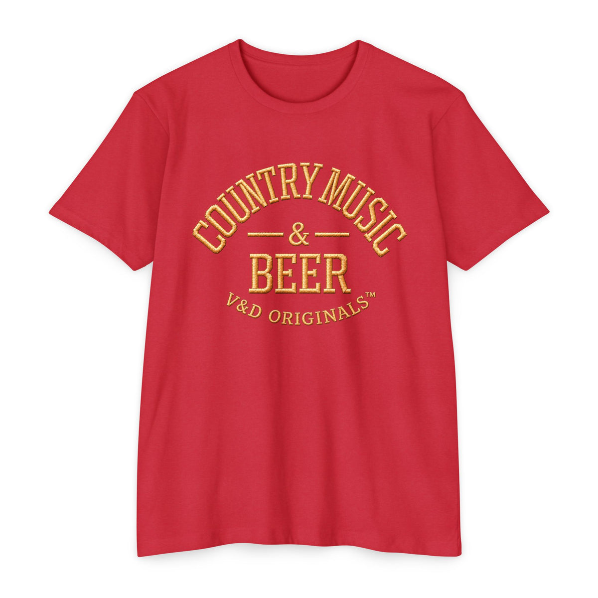 Country Music & Beer T-Shirt — Vintage Rustic Graphic Tee for Music Lovers