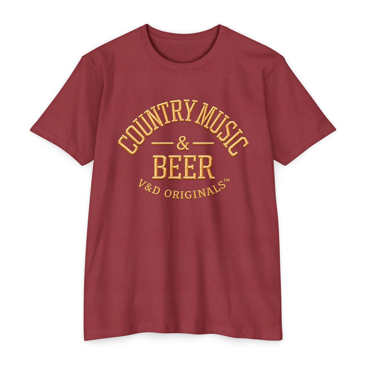 Country Music & Beer T-Shirt — Vintage Rustic Graphic Tee for Music Lovers
