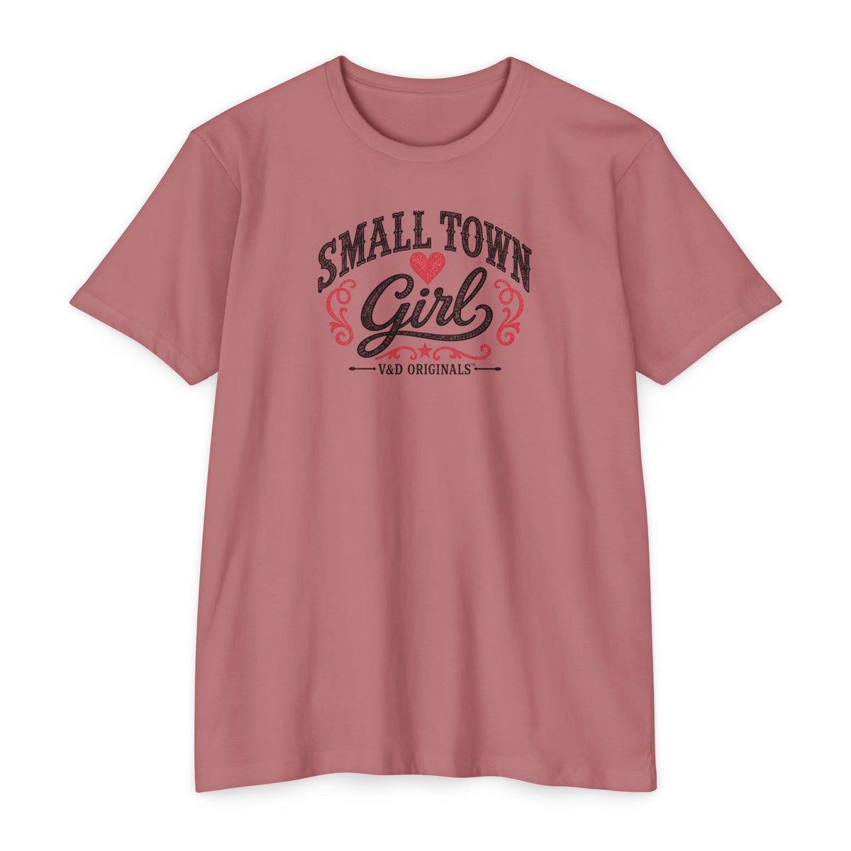 Small Town Girl T-Shirt — Retro Heart Country Graphic Tee