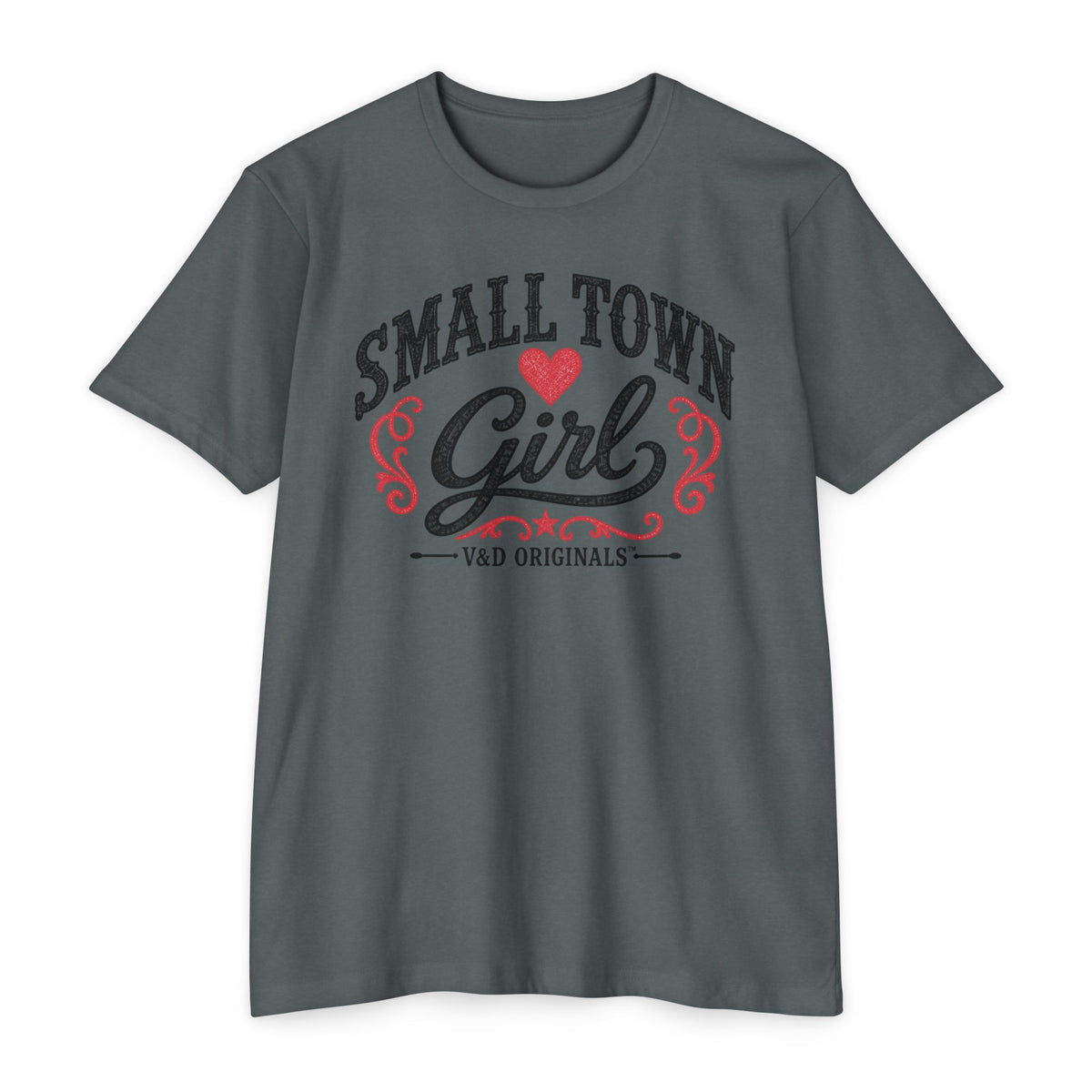 Small Town Girl T-Shirt — Retro Heart Country Graphic Tee