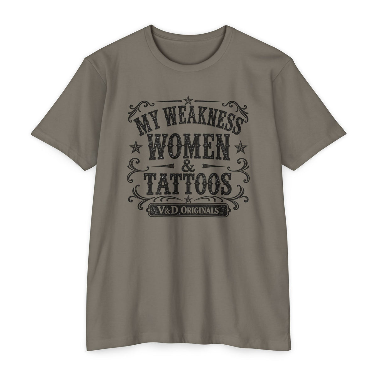 Women & Tattoos Graphic T-Shirt — 'My Weakness Women & Tattoos' Vintage Tee